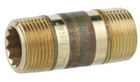 Kirchhoff Rood messing pijpnippel, blank, 1/2" x 100 mm, (3530) - 988961313
