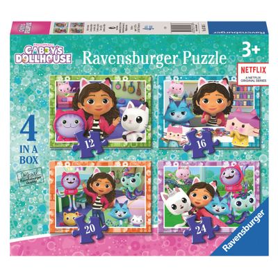 Ravensburger - gabby&apos;s poppenhuis legpuzzel 4in1