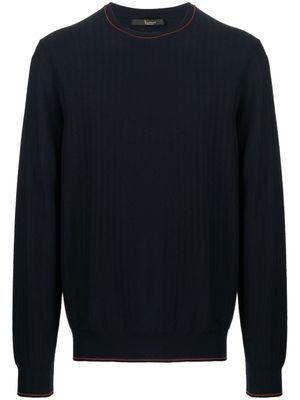 Billionaire pull en maille à col rond - Bleu