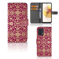 Wallet Case Motorola Moto G73 Barok Pink - thumbnail