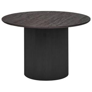 Beliani - SHEHO - Eettafel - Zwart - ⌀ 120 cm - MDF