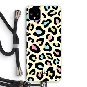 Leopard pattern: Pixel 4 XL Transparant Hoesje met koord