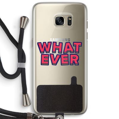 Whatever: Samsung Galaxy S7 Edge Transparant Hoesje met koord