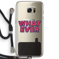 Whatever: Samsung Galaxy S7 Edge Transparant Hoesje met koord