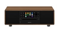 Sonoro Prestige X - SO-331 stereo internetradio met DAB+, FM, CD, Spotify en Bluetooth - walnoot - zwart - thumbnail