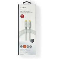 USB-Kabel | USB 3.2 Gen 2x2 | USB Type-C© Male | USB Type-C© Male | 20 Mbps | 100 W | Verguld |