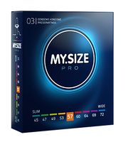 MySize PRO 57mm - Iets Ruimere Condooms 3 stuks - thumbnail