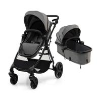 High Landscape-Kinderwagen 2-In-1 Converteerbare Kinderwagen met Verstelbare Luifel en Rugleuning voor 6-36 Maanden Grijs High Landscape-Kinderwagen 2-In-1 Converteerbare Kinderwagen met Verstelbare Luifel en Rugleuning voor 6-36 Maanden Grijs
