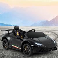 Gelicentieerde Lamborghini Sportauto voor Kinderen Vanaf 3 Jaar 12 V Batterij Afstandsbediening LED-Verlichting Muziek Claxon en Vering