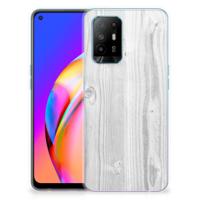 OPPO A94 5G | Reno5 Z | Bumper Hoesje | White Wood