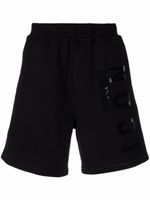 DSQUARED2 short en coton à logo imprimé - Noir