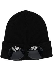 C.P. Company bonnet à détail de lunettes signature - Noir