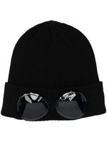 C.P. Company bonnet à détail de lunettes signature - Noir
