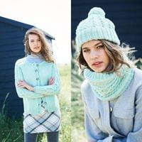 Breipatroon Stylecraft Special Aran With Wool No. 9894 Vest, col en muts