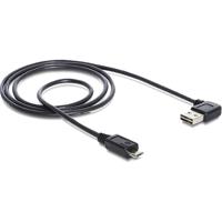 DeLOCK easy-usb-a 2.0 90° > micro-usb-b kabel (zwart, 2 meter)