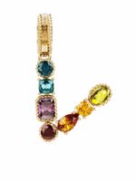 Dolce & Gabbana pendentif Rainbow Alaphabet en or 18ct orné de pierres variées - thumbnail