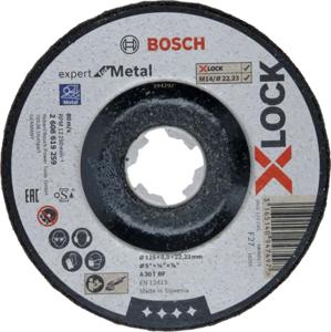 Bosch Accessoires X-LOCK Afbraamschijf Expert for Metal 125x6x22.23mm, gebogen - 1 stuk(s) - 2608619259