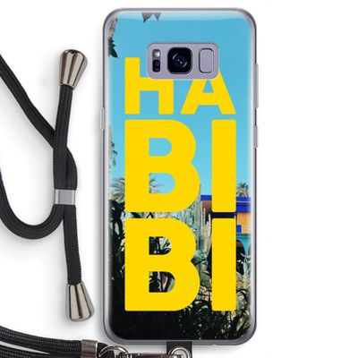 Habibi Majorelle : Samsung Galaxy S8 Transparant Hoesje met koord