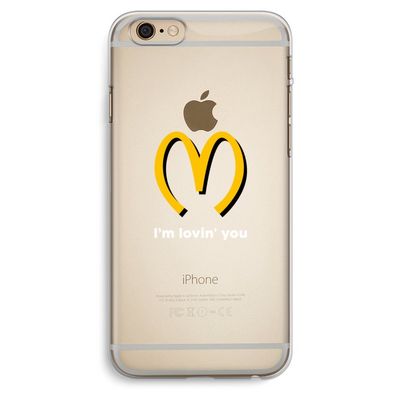 I'm lovin' you: iPhone 6 Plus / 6S Plus Transparant Hoesje