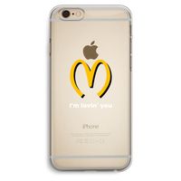 I'm lovin' you: iPhone 6 Plus / 6S Plus Transparant Hoesje