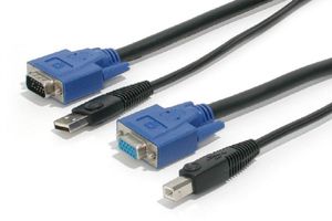 Startech SVUSB2N1-10 toetsenbord-video-muis (kvm) kabel