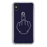 F**k U: iPhone XS Transparant Hoesje