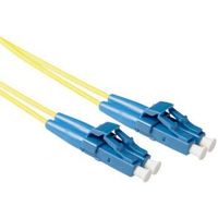 ACT 30 meter LSZH Singlemode 9/125 OS2 short boot glasvezel patchkabel duplex met LC connectoren ACT 30 meter LSZH Singlemode 9/125 OS2 short boot glasvezel patchkabel duplex met LC connectoren