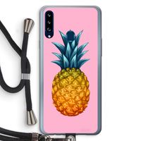 Grote ananas: Samsung Galaxy A20s Transparant Hoesje met koord