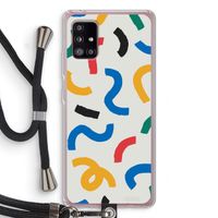 Illustratieve pop 2: Samsung Galaxy A51 5G Transparant Hoesje met koord