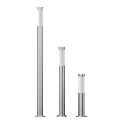 VidaXL 3-delige tuinlampenset waterdicht roestvrij staal