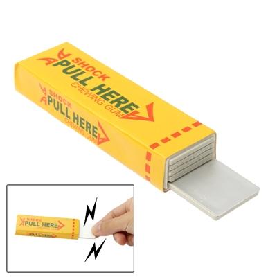 Schok kauwen Gun Practical Joke grappige truc schok Toy (geel)