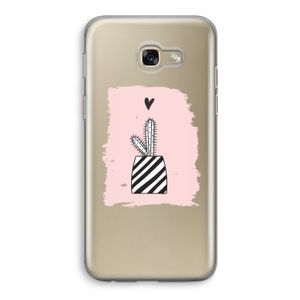 Zwart-wit cactus: Samsung Galaxy A5 (2017) Transparant Hoesje