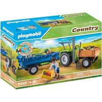 Playmobil - 71249 - land de boerderij - tractor met trailer