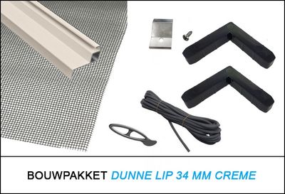 Bouwpakket Creme 34 mm Veilig Wonen Dunne Lip