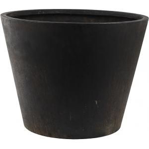 Ter Steege Unique bloempot Conic 42x30 cm zwart