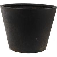Ter Steege Unique bloempot Conic 42x30 cm zwart - thumbnail