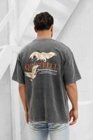 Quotrell Heron T-Shirt Heren Donkergrijs/Oranje - Maat M - Kleur: Donkergrijs | Soccerfanshop