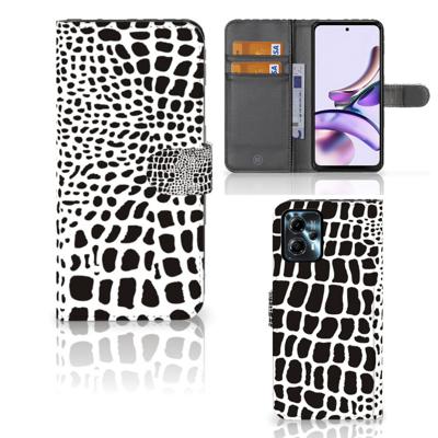 Motorola Moto G13 | G23 | Telefoonhoesje | Met pasjeshouder | Slangenprint