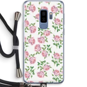 Kleine roosjes: Samsung Galaxy S9 Plus Transparant Hoesje met koord