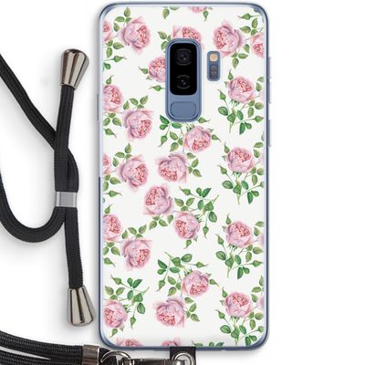 Kleine roosjes: Samsung Galaxy S9 Plus Transparant Hoesje met koord