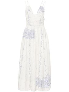 Philosophy Di Lorenzo Serafini robe longue à fleurs - Blanc