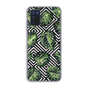 Geometrische jungle: Samsung Galaxy A03s Transparant Hoesje