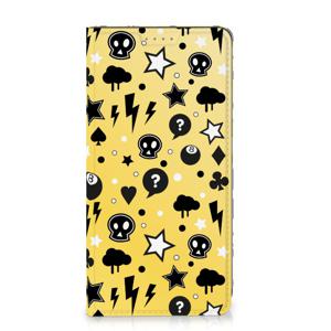 Mobiel BookCase Samsung Galaxy S24 Punk Geel