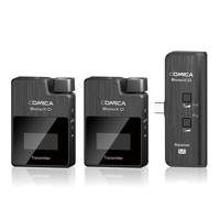 Comica BoomX-D UC2 draadloze microfoon-set met 2 zenders en USB-C-ontvanger