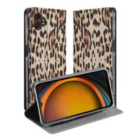 Flip Style Cover Samsung Galaxy Xcover 7 Pro Leopard