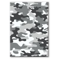 Camouflage/legerprint luxe schrift/notitieboek grijs gelinieerd A5 formaat   -