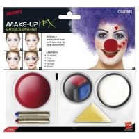 Clown schmink set inclusief clownsneus - thumbnail