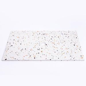 Adema Tops Topblad - 80.5x1.8x46cm - 1 afvoer - 1 kraangat - Terrazzo SW915230