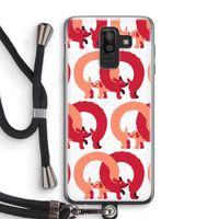 Dogs: Samsung Galaxy J8 (2018) Transparant Hoesje met koord