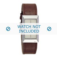 Dolce & Gabbana horlogeband 3719040028 Leder Bruin + bruin stiksel - thumbnail